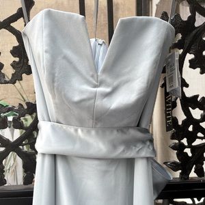 Beautiful and flowy Dusty Blue (White by Vera Wang) dress! NWT NEVER WORN